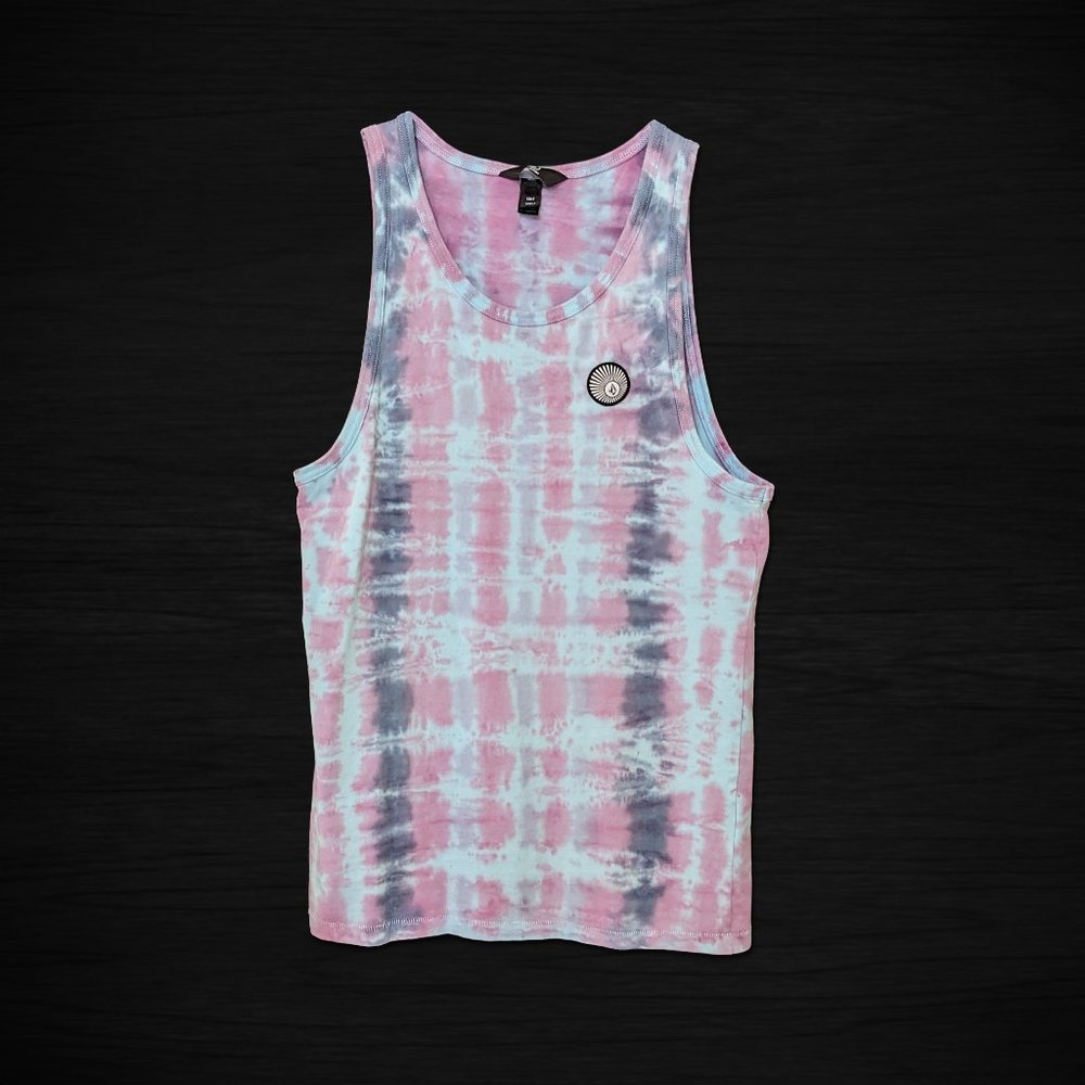 Volcom Men's Complxer Tie Dye Tank Top - Ballpoint Blue - Small